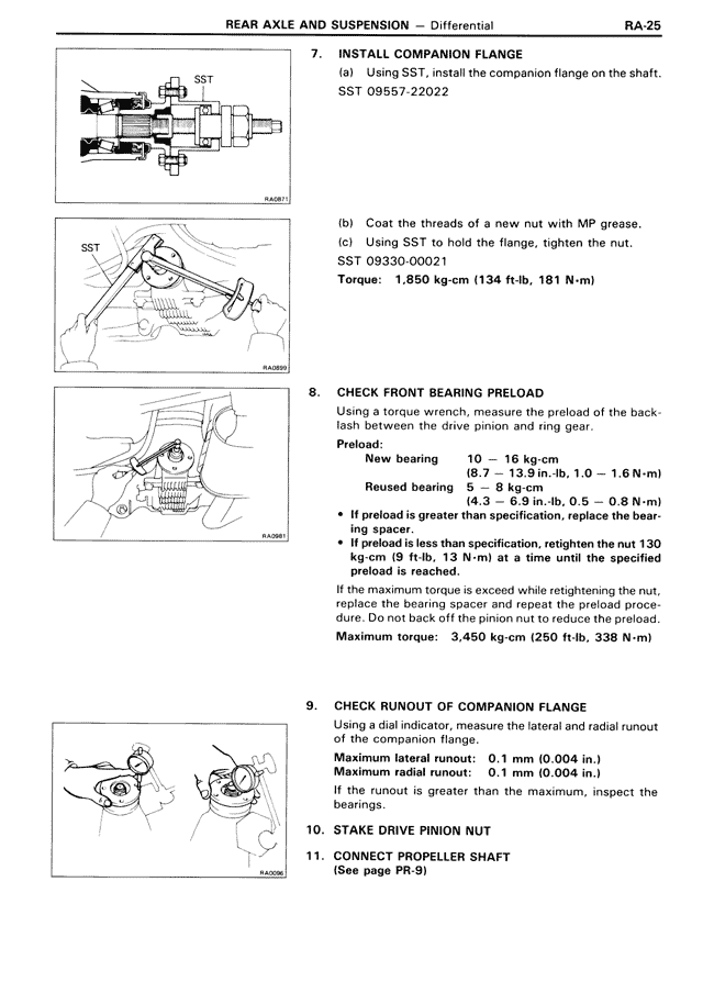 Rear Axle & Suspension — MK3 Supra Rear Axle & Suspension, page 25