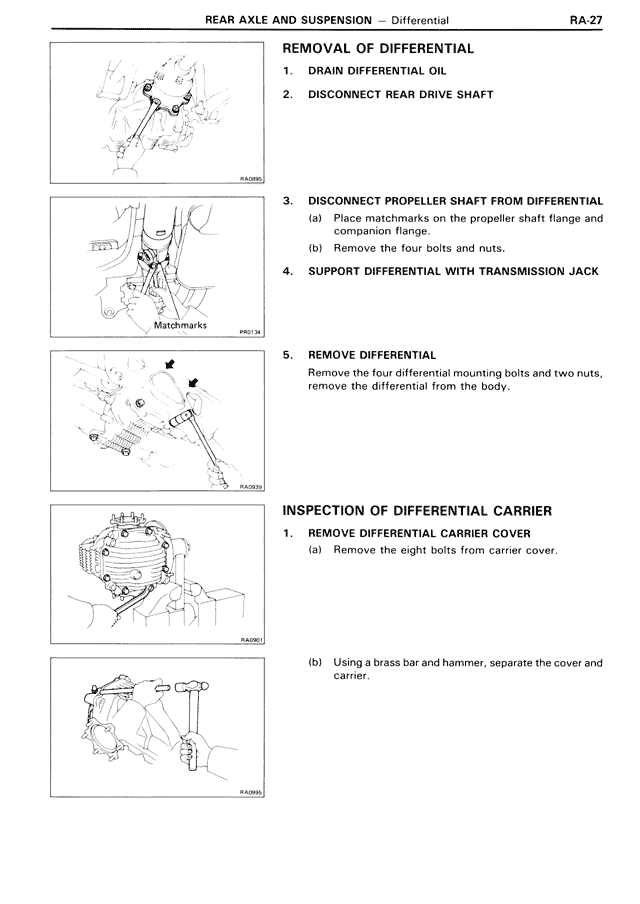 Removal of Differential — MK3 Supra Rear Axle & Suspension, page 27