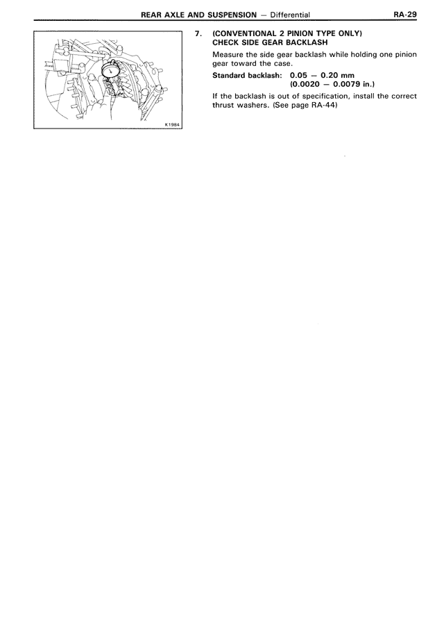 Rear Axle & Suspension — MK3 Supra Rear Axle & Suspension, page 29