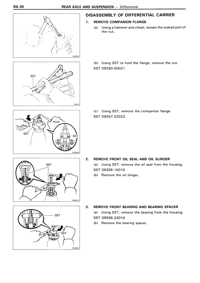 Disassembly of Differential Carrier — MK3 Supra Rear Axle & Suspension, page 30