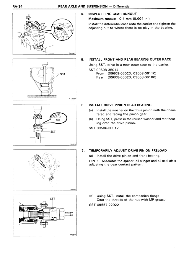 Rear Axle & Suspension — MK3 Supra Rear Axle & Suspension, page 34
