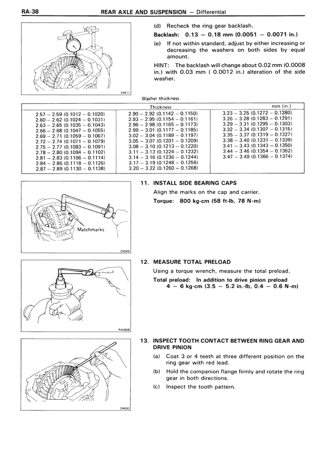 Rear Axle & Suspension — MK3 Supra Rear Axle & Suspension, page 38