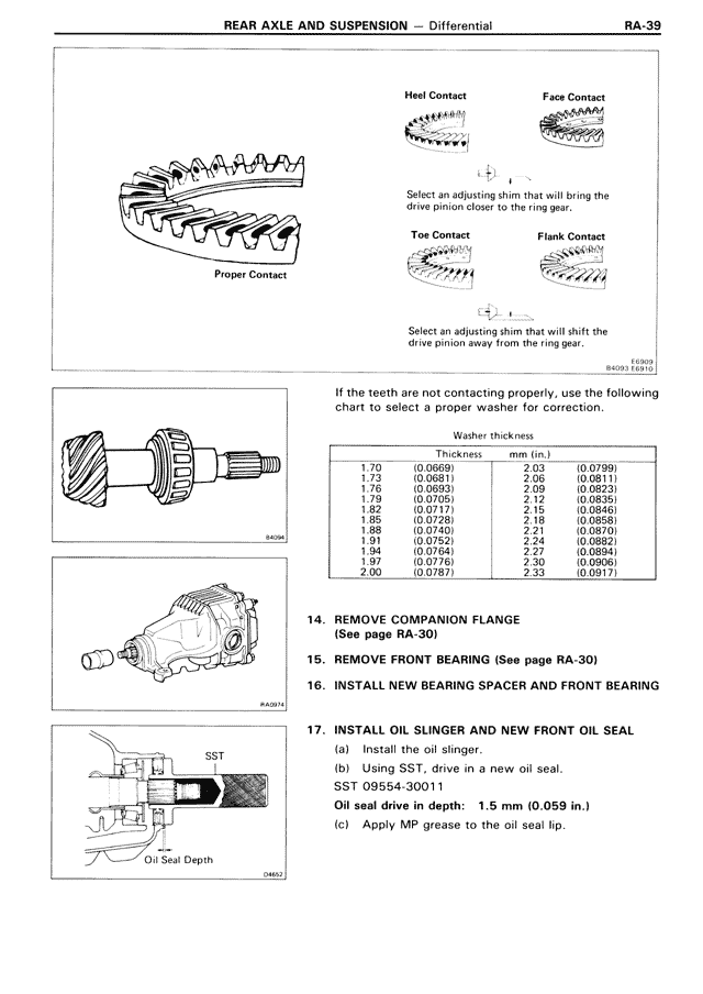 Rear Axle & Suspension — MK3 Supra Rear Axle & Suspension, page 39
