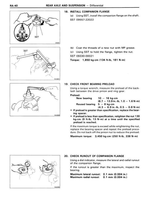 Rear Axle & Suspension — MK3 Supra Rear Axle & Suspension, page 40