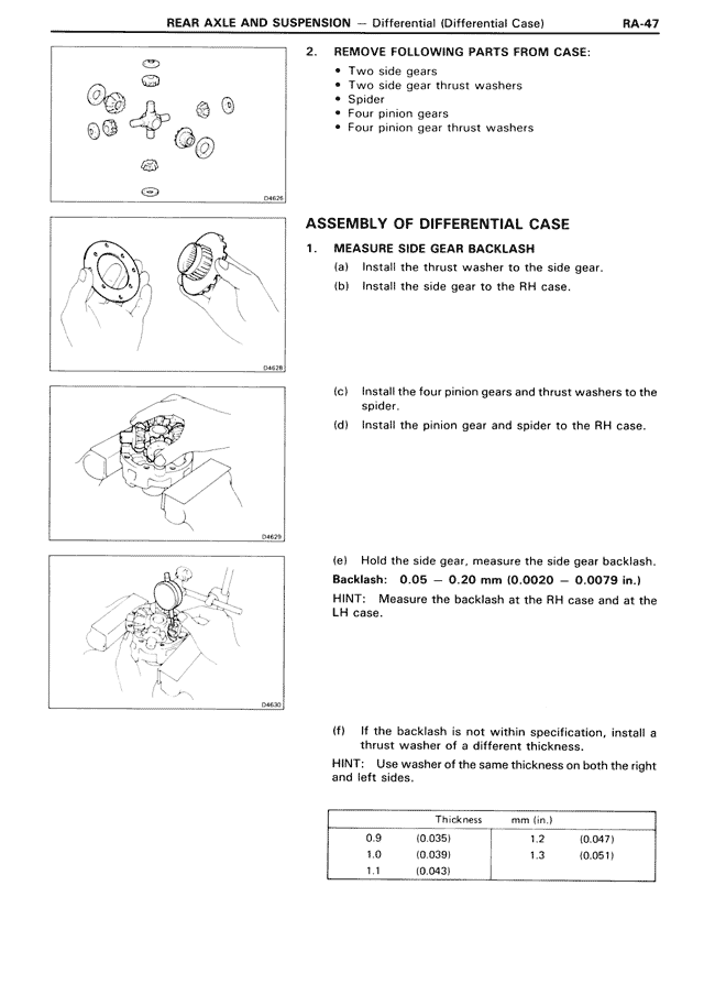 Rear Axle & Suspension — MK3 Supra Rear Axle & Suspension, page 47