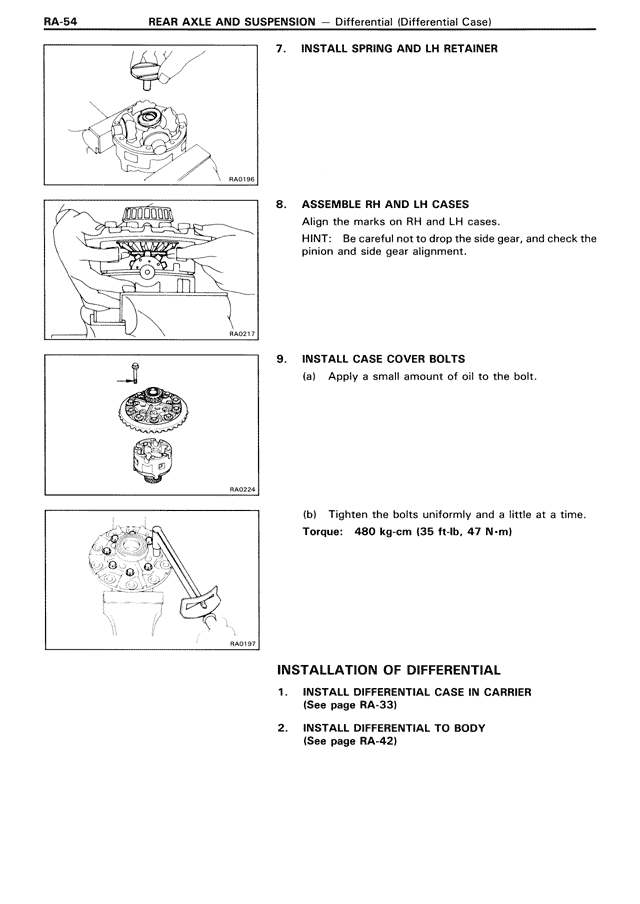 Rear Axle & Suspension — MK3 Supra Rear Axle & Suspension, page 54