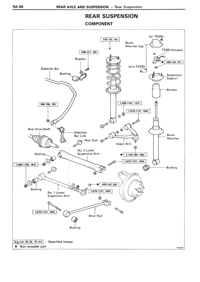Rear Suspension Component — MK3 Supra Rear Axle & Suspension, page 56
