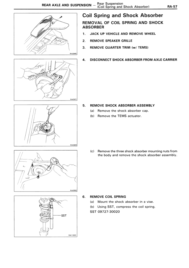 Coil Spring and Shock Absorber — MK3 Supra Rear Axle & Suspension, page 57