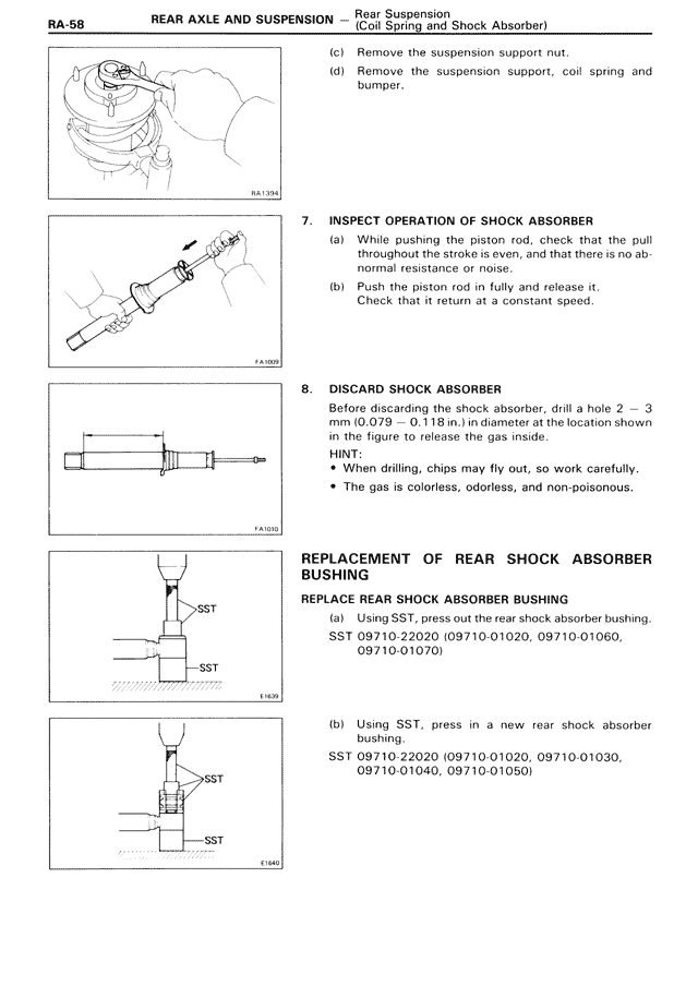 Rear Axle & Suspension — MK3 Supra Rear Axle & Suspension, page 58