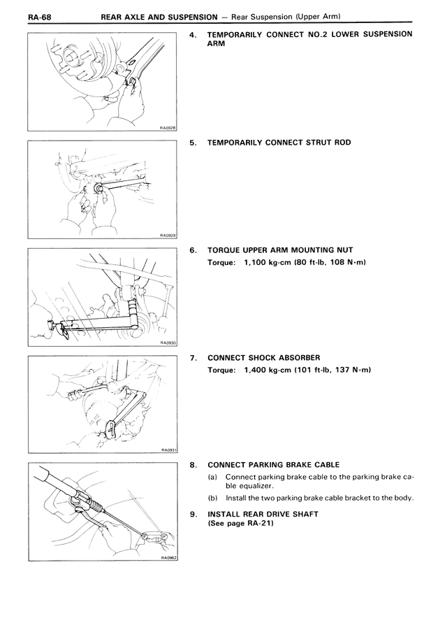Rear Axle & Suspension — MK3 Supra Rear Axle & Suspension, page 68