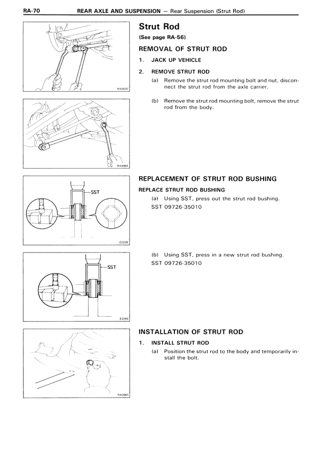 Strut Rod — MK3 Supra Rear Axle & Suspension, page 70