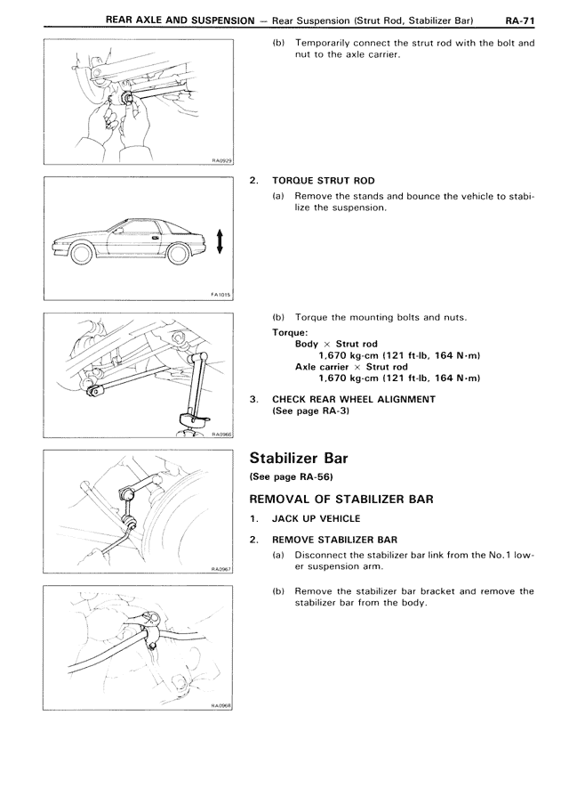 Rear Axle & Suspension — MK3 Supra Rear Axle & Suspension, page 71