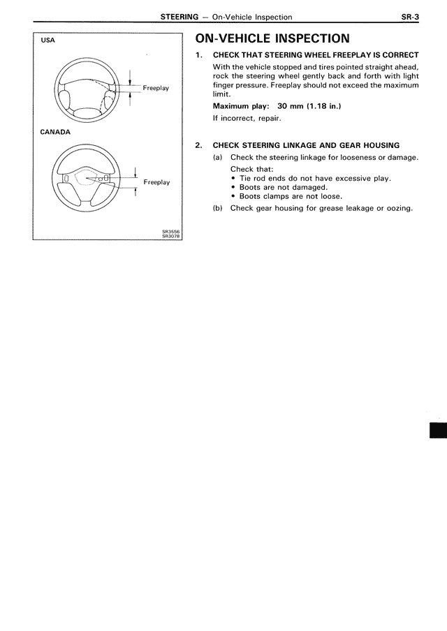 On-Vehicle Inspection — MK3 Supra Steering, page 3