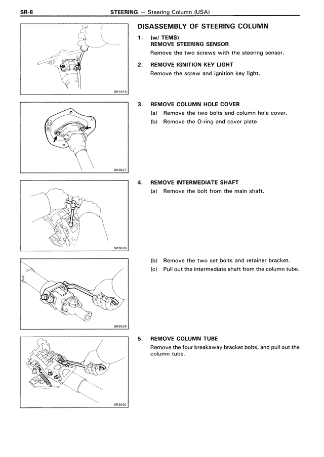 Disassembly of Steering Column — MK3 Supra Steering, page 8