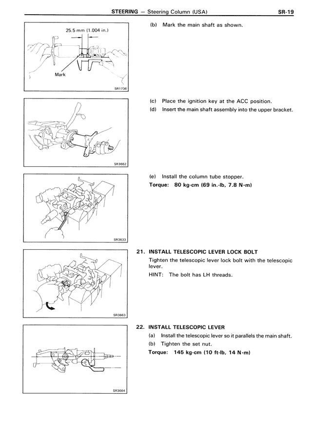 Steering — MK3 Supra Steering, page 19