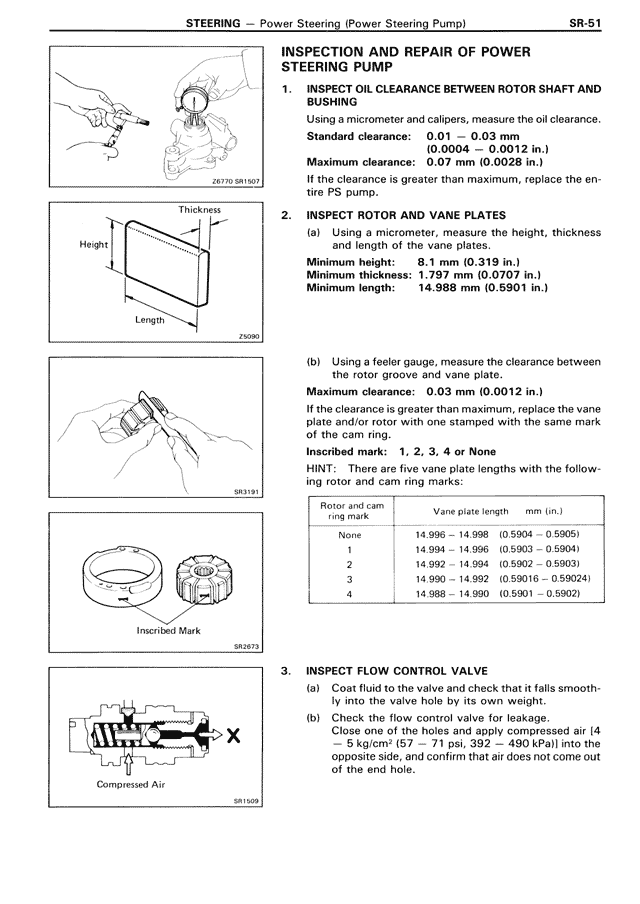 Inspection and Repair of Power Steering Pump — MK3 Supra Steering, page 51