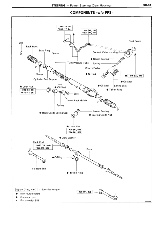 Components (w/o Pps) — MK3 Supra Steering, page 61