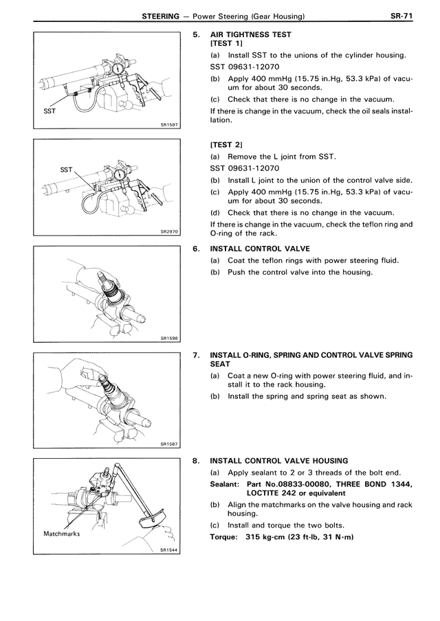 Steering — MK3 Supra Steering, page 71