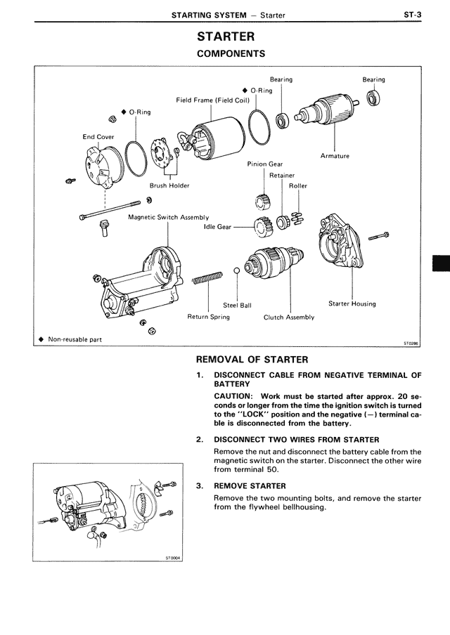 Starter Components — MK3 Supra Starting System, page 3