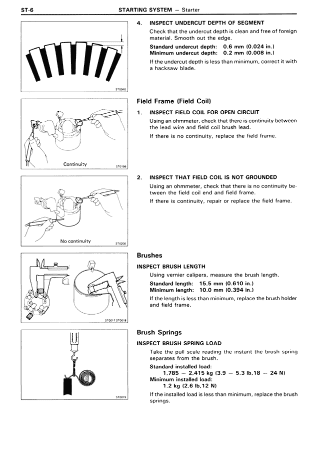Starting System — MK3 Supra Starting System, page 6