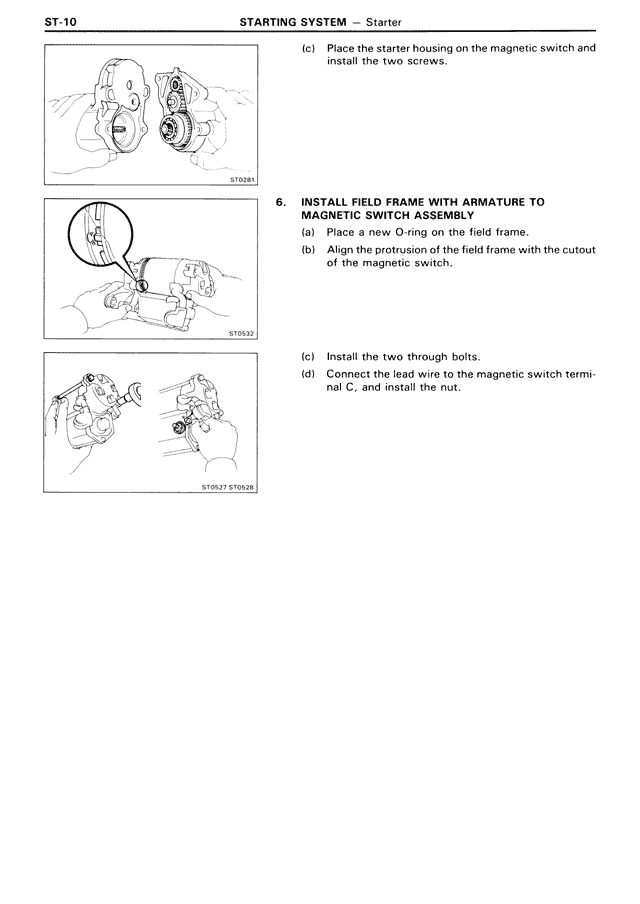 Starting System — MK3 Supra Starting System, page 10