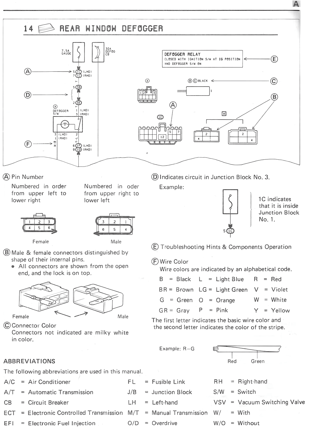 14 Rear Window Defogger — MK3 Supra Introduction & How To Use wiring diagram, page 2