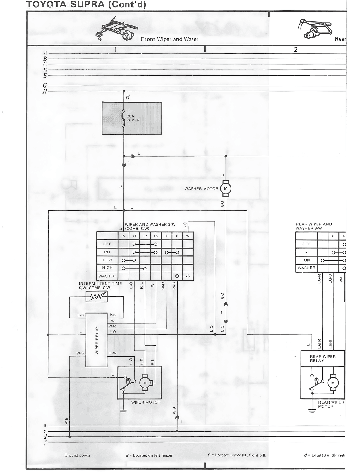 Toyota Supra (Cont'd) — MK3 Supra Overall Wiring Diagram wiring diagram, page 12