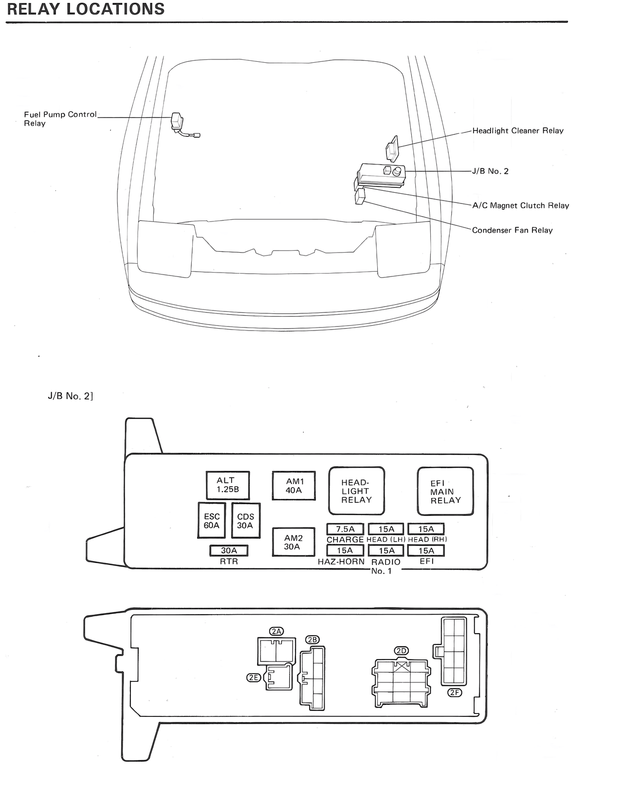 Relay Locations — MK3 Supra Relay Locations wiring diagram, page 1