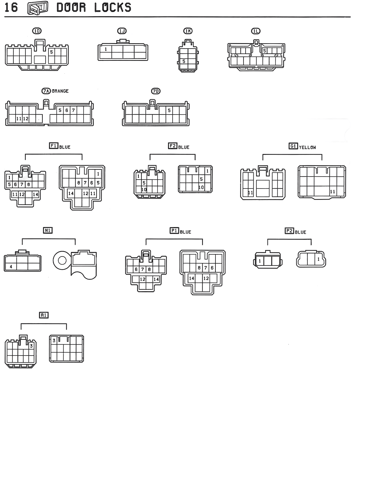 Door Locks — MK3 Supra Door Locks wiring diagram, page 3