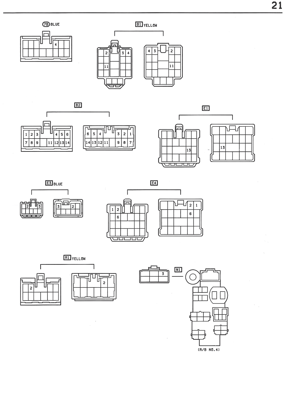 Connector Diagrams — MK3 Supra ECT System wiring diagram, page 4