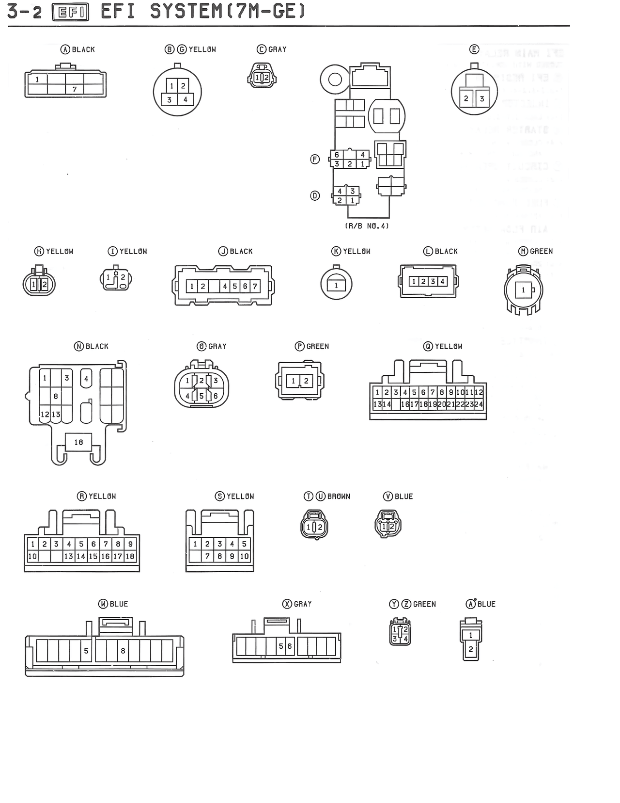 EFI System — MK3 Supra EFI System wiring diagram, page 11