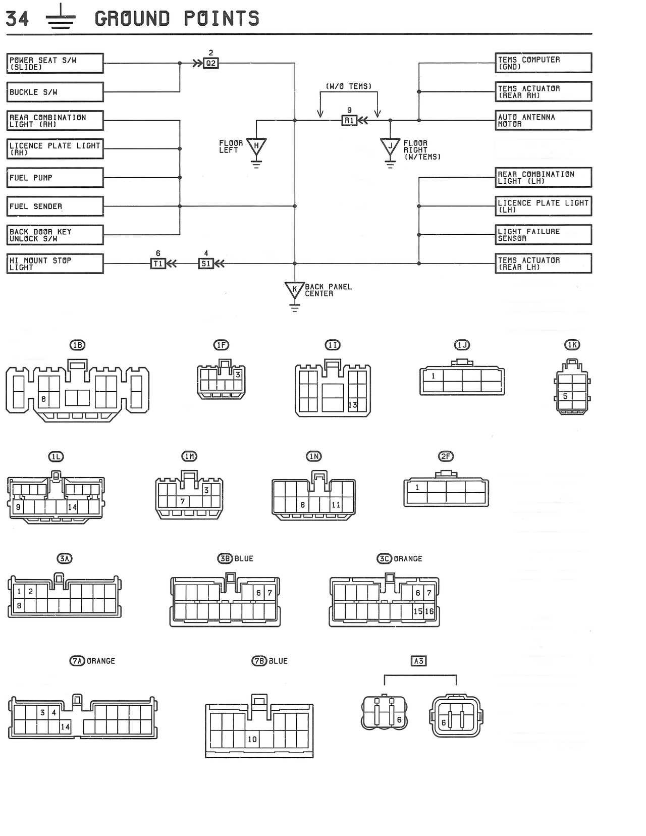 Ground Points — MK3 Supra Ground Points wiring diagram, page 3