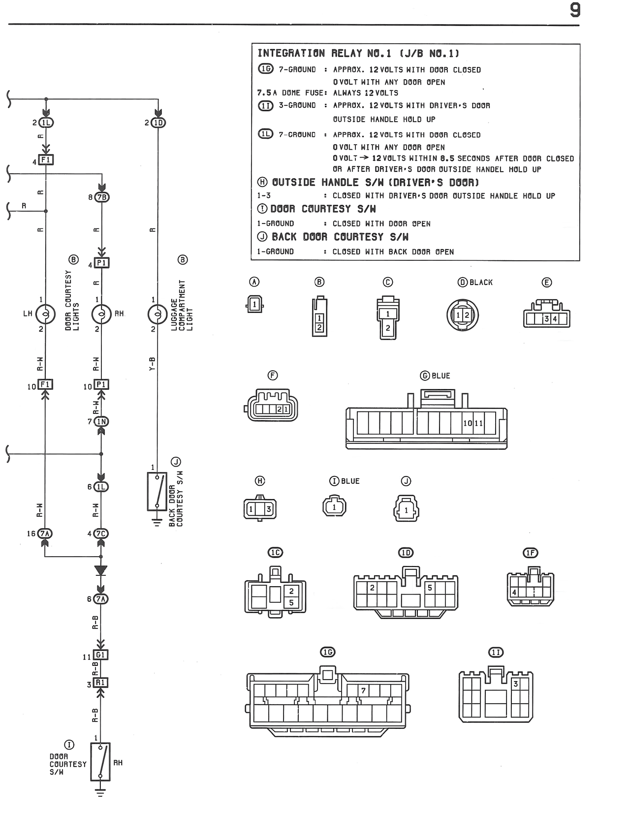 Interior Lights — MK3 Supra Interior Lights wiring diagram, page 2