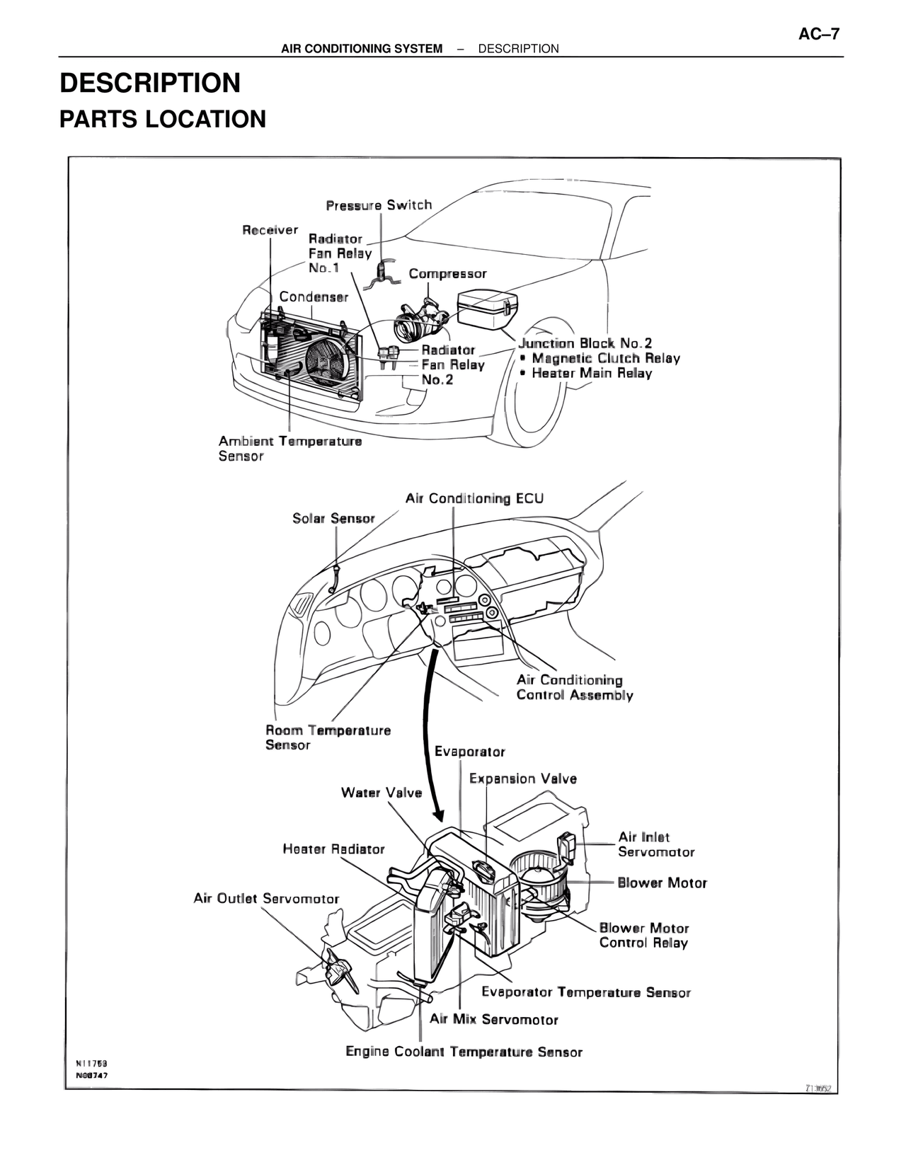 Description Parts Location — MK4 Supra Air Conditioning, page 7