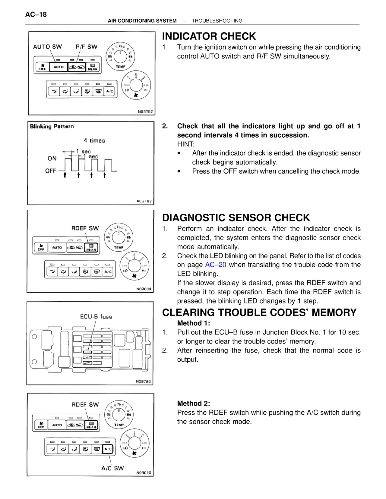 Indicator Check — MK4 Supra Air Conditioning, page 18