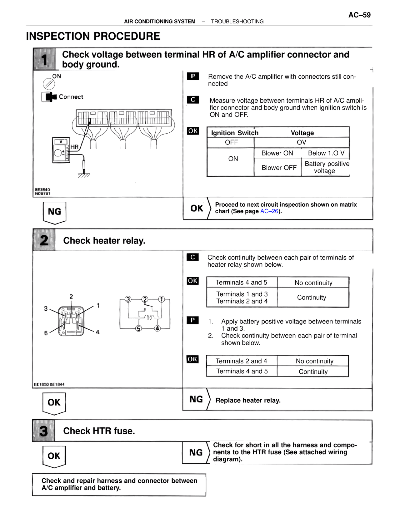 Inspection Procedure — MK4 Supra Air Conditioning, page 59