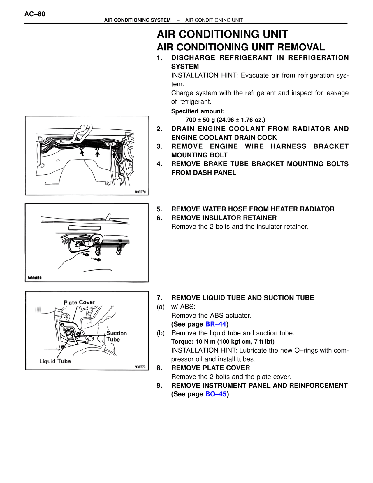 Air Conditioning Unit Air Conditioning Unit Removal — MK4 Supra Air Conditioning, page 80