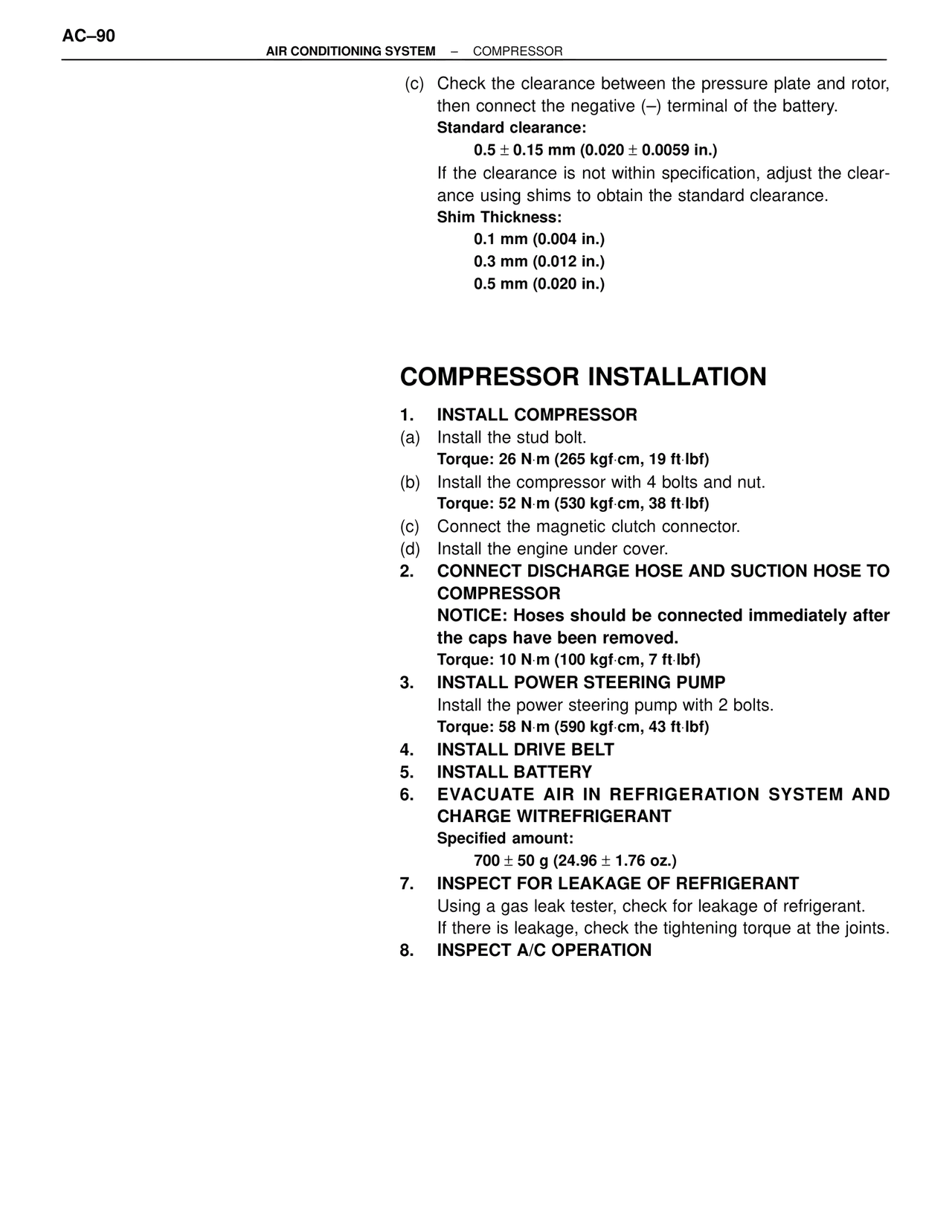 Compressor Installation — MK4 Supra Air Conditioning, page 90