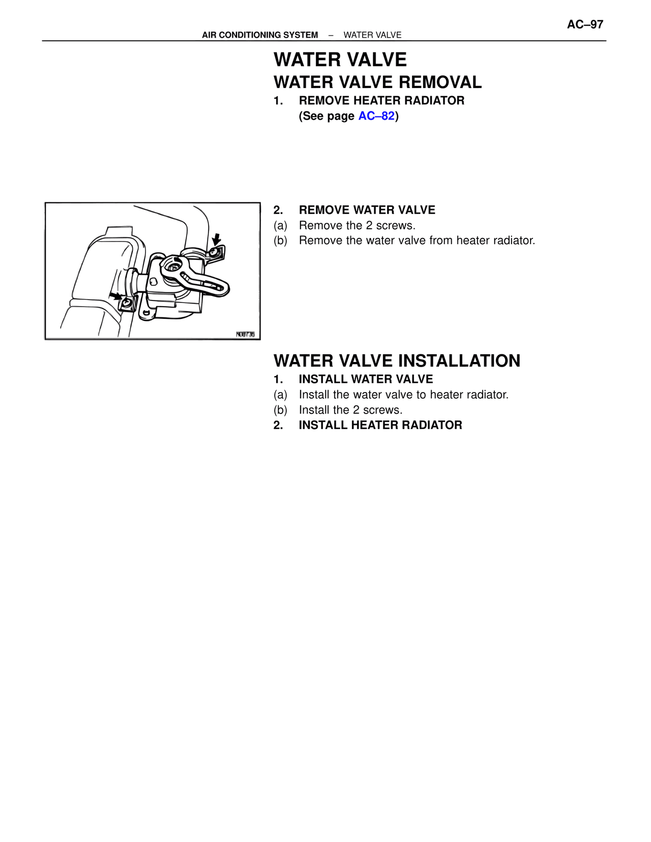 Water Valve — MK4 Supra Air Conditioning, page 97
