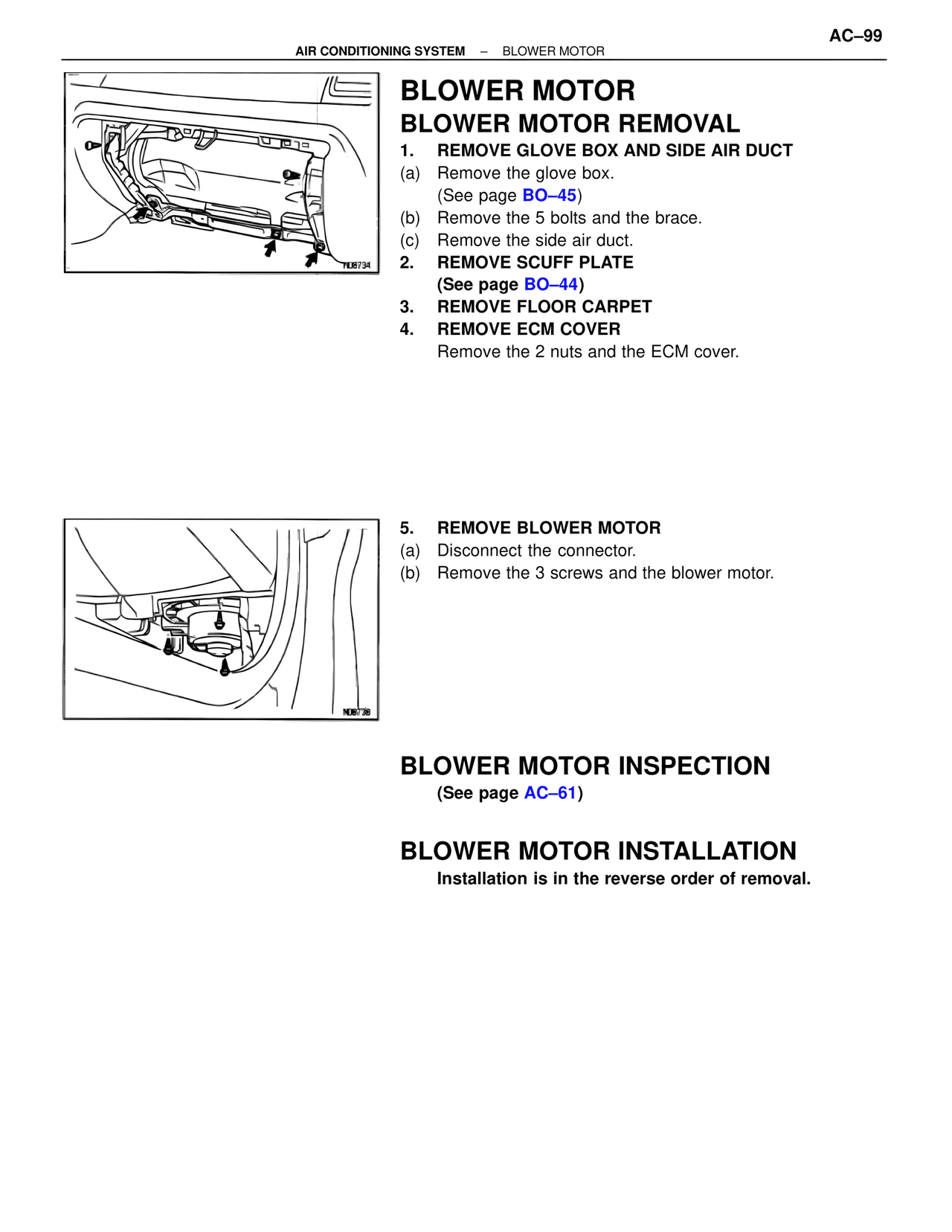 Blower Motor — MK4 Supra Air Conditioning, page 99