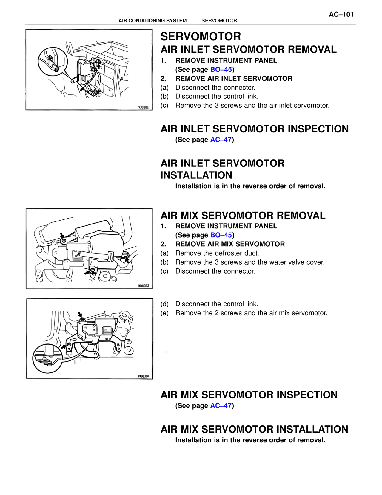 Servomotor — MK4 Supra Air Conditioning, page 101