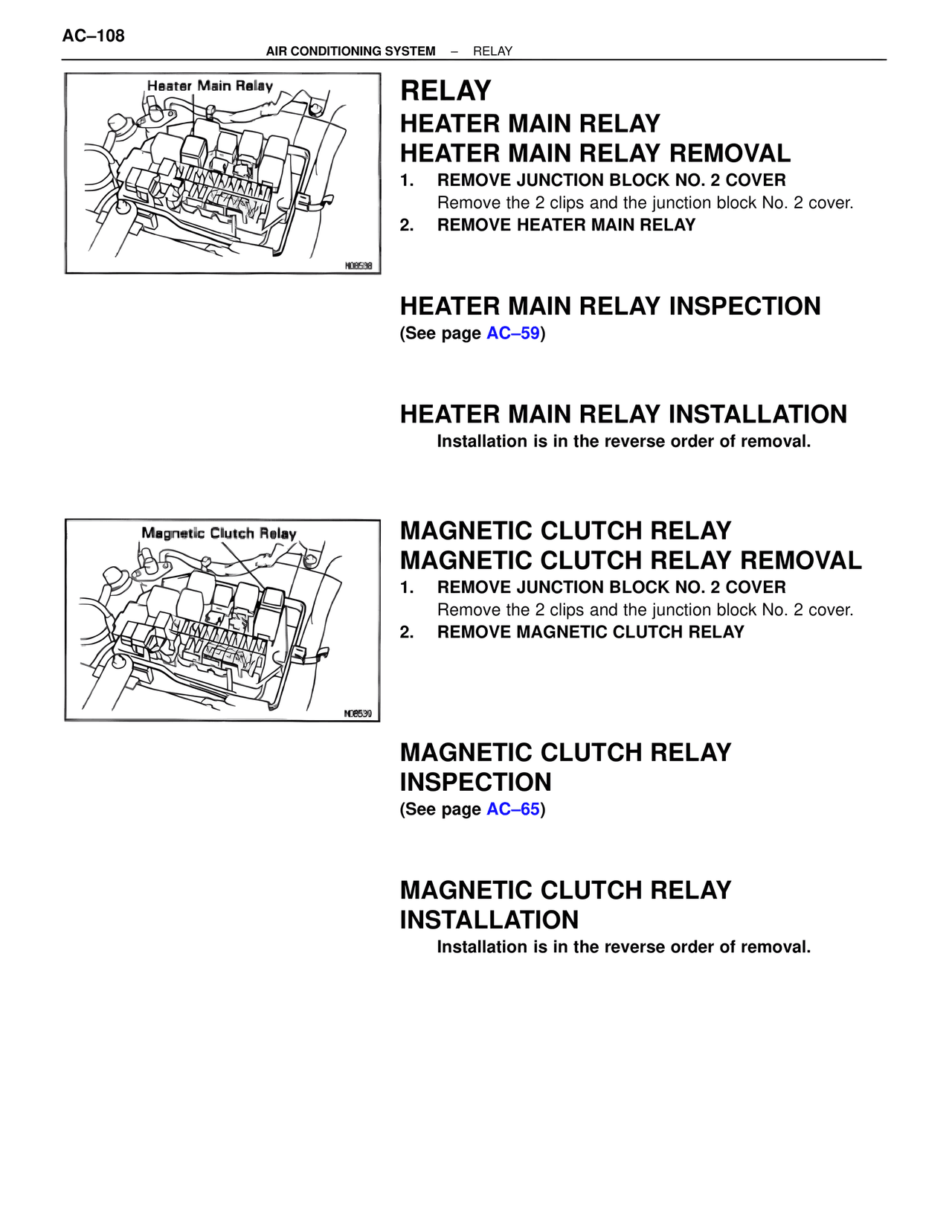 Relay — MK4 Supra Air Conditioning, page 108