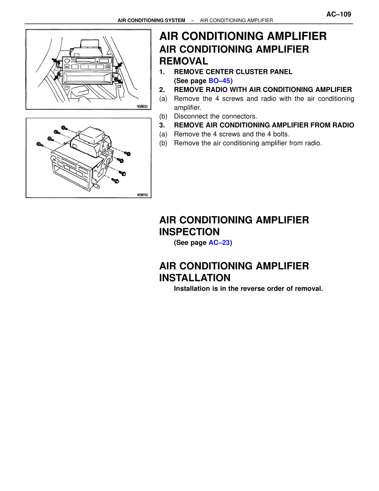 Air Conditioning Amplifier — MK4 Supra Air Conditioning, page 109