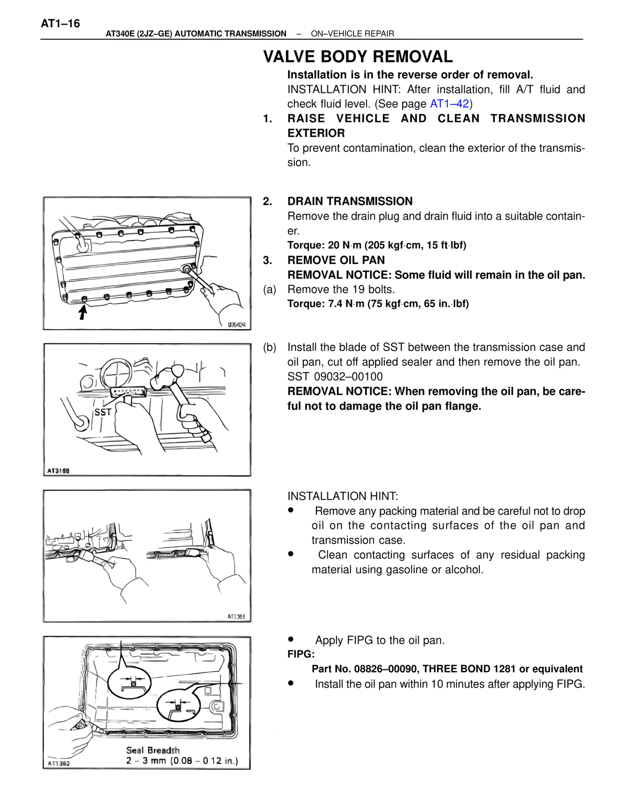 Valve Body Removal — MK4 Supra A340 Automatic Trans (GE), page 16