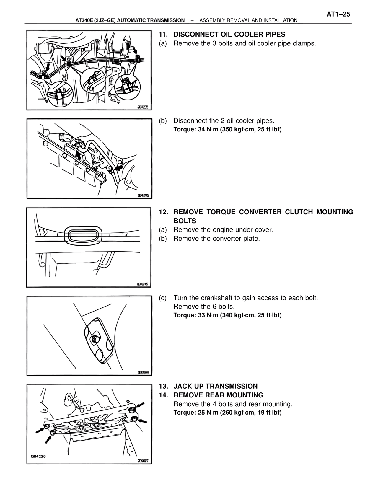 Disconnect Oil Cooler Pipes — MK4 Supra A340 Automatic Trans (GE), page 25