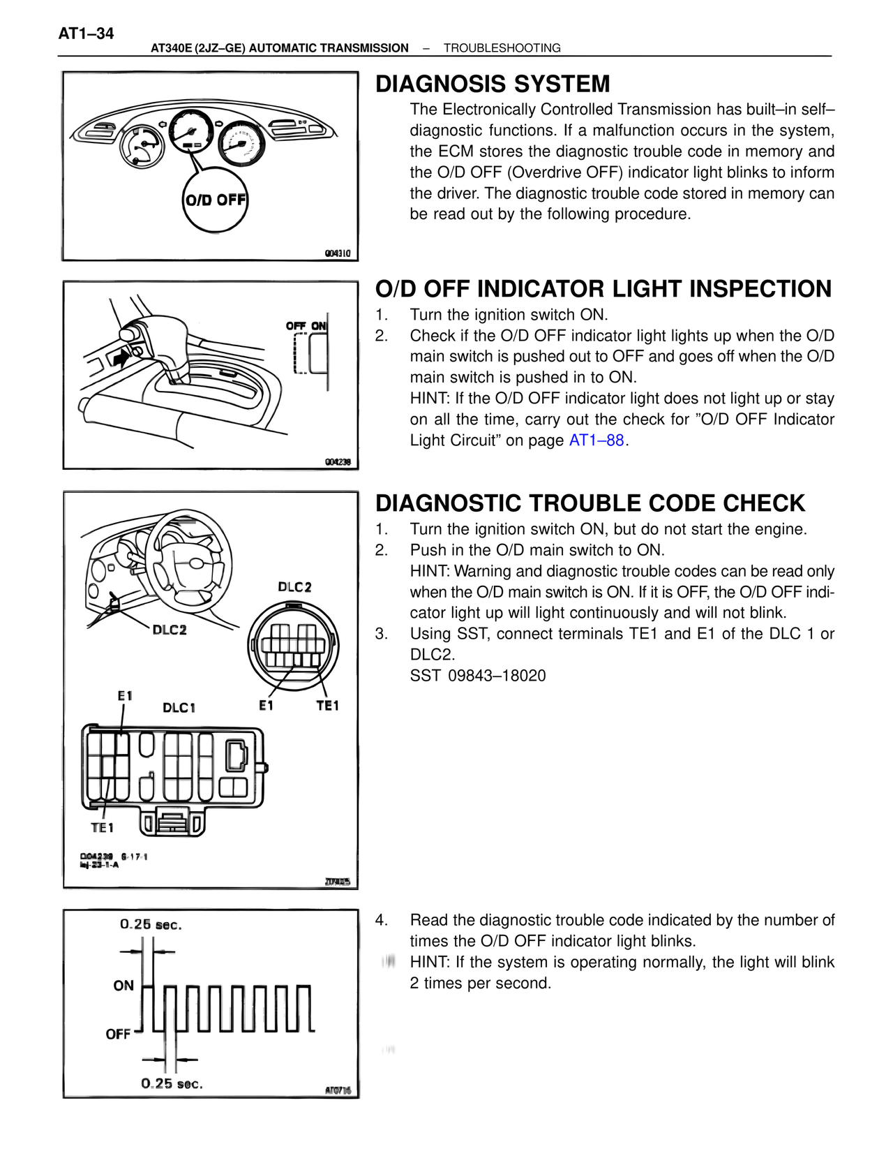 Diagnosis System — MK4 Supra A340 Automatic Trans (GE), page 34