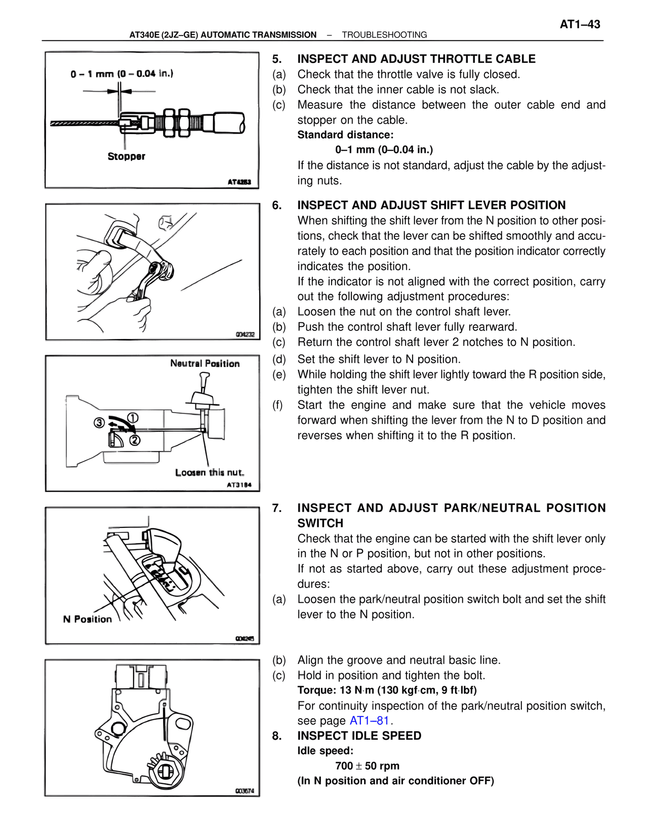 A340 Automatic Trans (GE) — MK4 Supra A340 Automatic Trans (GE), page 43