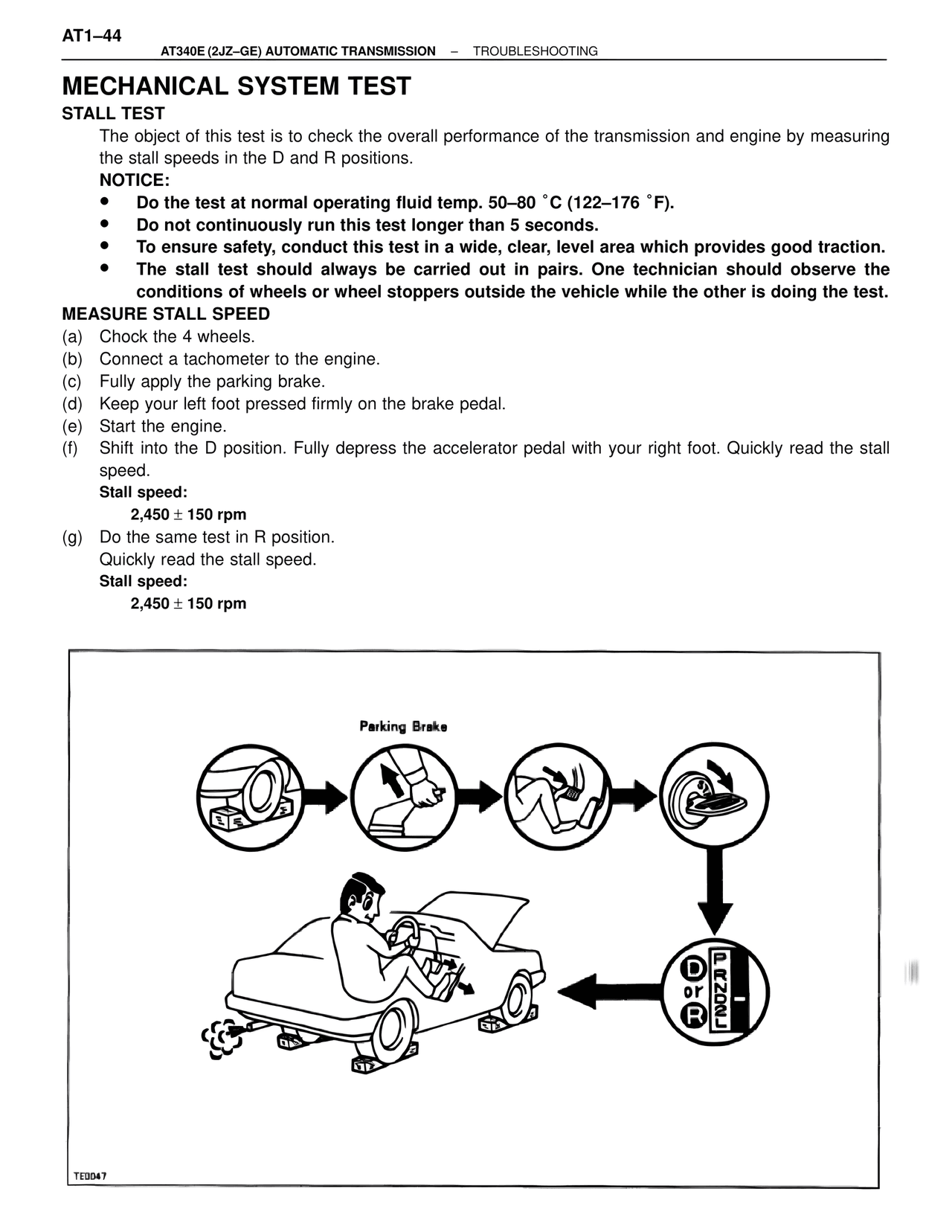 Mechanical System Test — MK4 Supra A340 Automatic Trans (GE), page 44