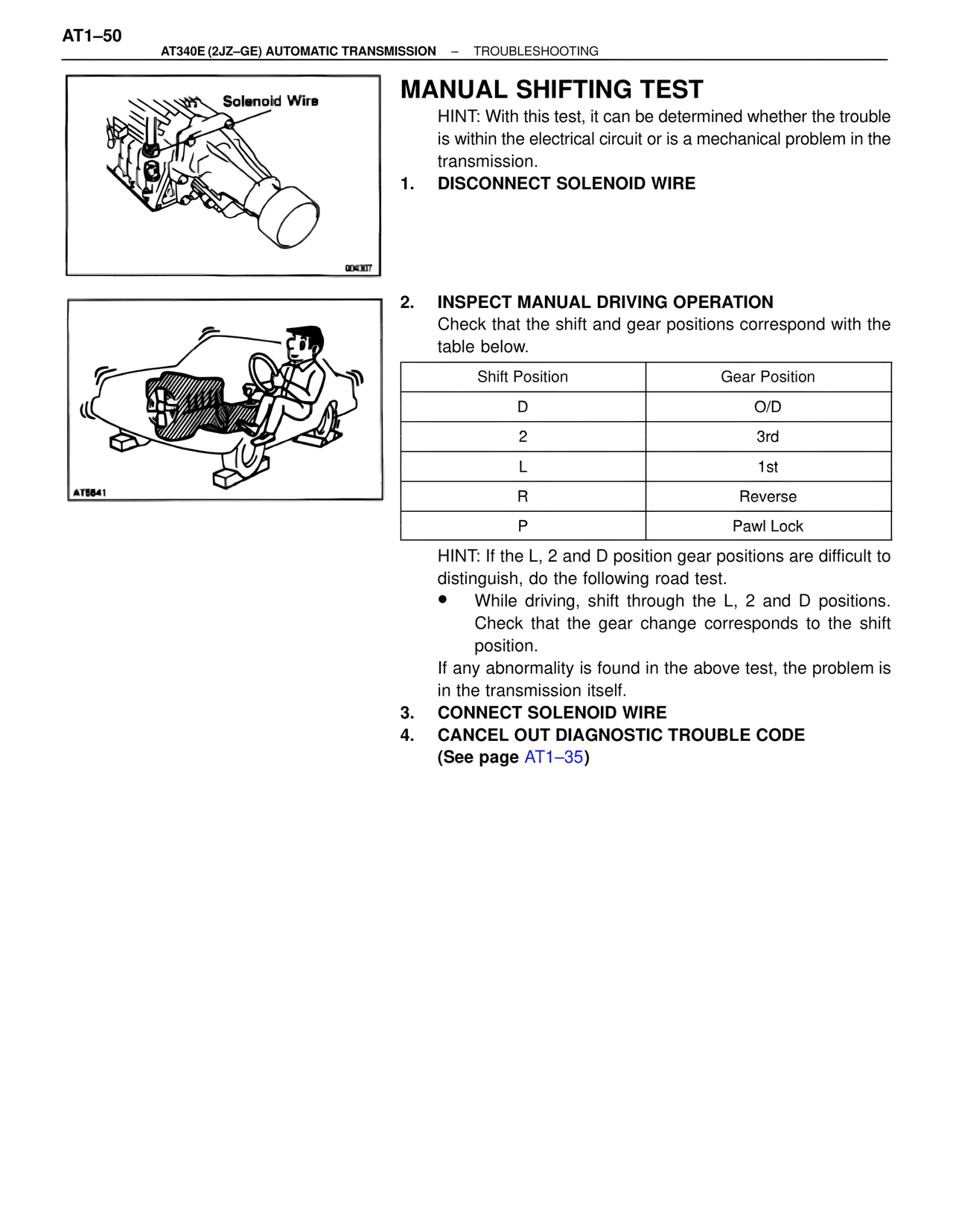 Manual Shifting Test — MK4 Supra A340 Automatic Trans (GE), page 50