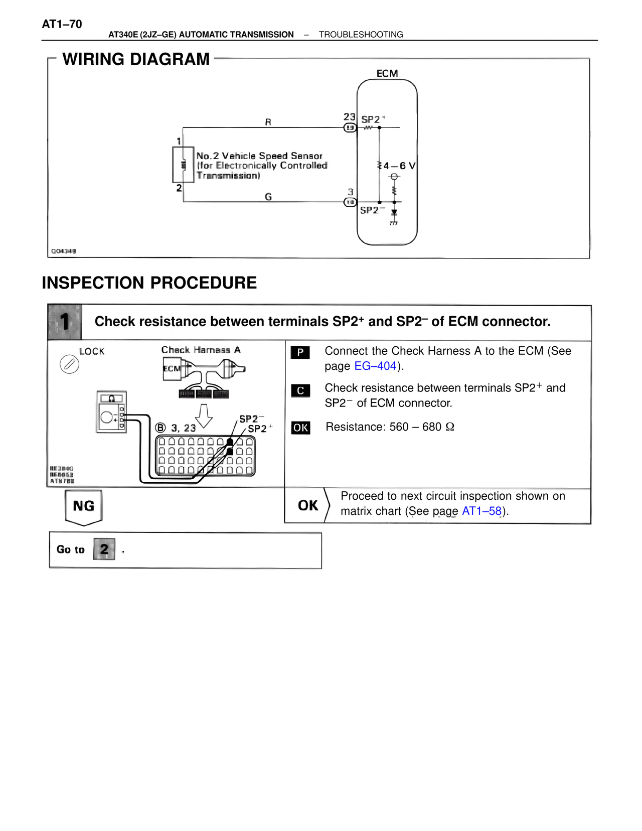 Wiring Diagram — MK4 Supra A340 Automatic Trans (GE), page 70